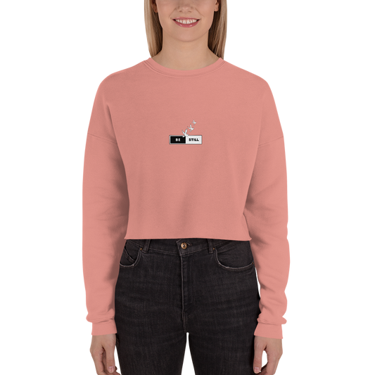 Be Still Minimalist Crop Sweatshirt (Women's)